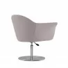 Manhattan Comfort Voyager Barley and Brushed Metal Woven Swivel Adjustable Accent Chair - Manhattan Comfort Voyager Barley and Brushed Metal Woven Swivel Adjustable Accent Chair