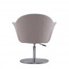 Manhattan Comfort Voyager Barley and Brushed Metal Woven Swivel Adjustable Accent Chair Back