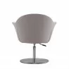 Manhattan Comfort Voyager Barley and Brushed Metal Woven Swivel Adjustable Accent Chair Back - Manhattan Comfort Voyager Barley and Brushed Metal Woven Swivel Adjustable Accent Chair Back