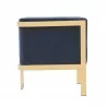 Manhattan Comfort Paramount Royal Blue and Polished Brass Velvet Accent Armchair Side - Manhattan Comfort Paramount Royal Blue and Polished Brass Velvet Accent Armchair Side