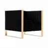 Manhattan Comfort Trillium Black and Gold Velvet Accent Chair - Manhattan Comfort Trillium Black and Gold Velvet Accent Chair