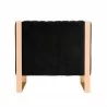 Manhattan Comfort Trillium Black and Gold Velvet Accent Chair Back - Manhattan Comfort Trillium Black and Gold Velvet Accent Chair Back