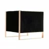 Manhattan Comfort Trillium Black and Gold Velvet Accent Chair - Manhattan Comfort Trillium Black and Gold Velvet Accent Chair