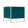 Manhattan Comfort Trillium Teal and Gold Velvet Accent Chair - Manhattan Comfort Trillium Teal and Gold Velvet Accent Chair