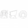 Manhattan Comfort Rosemont Velvet Accent Chair - Manhattan Comfort Rosemont Velvet Accent Chair