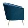 Manhattan Comfort Rosemont Blue and Gold Velvet Accent Chair Side - Manhattan Comfort Rosemont Blue and Gold Velvet Accent Chair Side