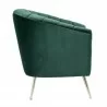 Manhattan Comfort Rosemont Green and Gold Velvet Accent Chair Back - Manhattan Comfort Rosemont Green and Gold Velvet Accent Chair Back