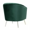 Manhattan Comfort Rosemont Green and Gold Velvet Accent Chair Back - Manhattan Comfort Rosemont Green and Gold Velvet Accent Chair Back