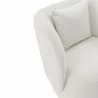 Manhattan Comfort Contemporary Siri Linen Weave Accent Chair with Pillows In Cream Half - Manhattan Comfort Contemporary Siri Linen Weave Accent Chair with Pillows In Cream Half