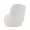 Manhattan Comfort Contemporary Siri Linen Weave Accent Chair with Pillows In Cream Side - Manhattan Comfort Contemporary Siri Linen Weave Accent Chair with Pillows In Cream Side