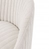 Manhattan Comfort Modern Leela Swivel Chenille Accent Chair In Cream Half