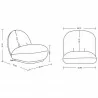 Manhattan Comfort Modern Edina Chenille Accent Chair in White Size - Manhattan Comfort Modern Edina Chenille Accent Chair in White Size