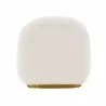 Manhattan Comfort Modern Edina Chenille Accent Chair in White Back - Manhattan Comfort Modern Edina Chenille Accent Chair in White Back