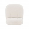 Manhattan Comfort Modern Edina Chenille Accent Chair in White Top