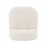 Manhattan Comfort Modern Edina Chenille Accent Chair in White Top - Manhattan Comfort Modern Edina Chenille Accent Chair in White Top