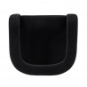 Manhattan Comfort Modern Amirah Velvet Accent Chair In Black Top