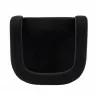 Manhattan Comfort Modern Amirah Velvet Accent Chair In Black Top - Manhattan Comfort Modern Amirah Velvet Accent Chair In Black Top