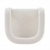 Manhattan Comfort Modern Amirah Velvet Accent Chair Top In White - Manhattan Comfort Modern Amirah Velvet Accent Chair Top In White