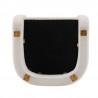 Manhattan Comfort Modern Amirah Velvet Accent Chair Bottom In White