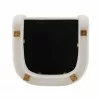 Manhattan Comfort Modern Amirah Velvet Accent Chair Bottom In White - Manhattan Comfort Modern Amirah Velvet Accent Chair Bottom In White