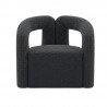 Manhattan Comfort Modern Darian Chenille Accent Chair Black Front