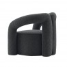 Manhattan Comfort Modern Darian Chenille Accent Chair Black Side