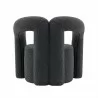 Manhattan Comfort Modern Darian Chenille Accent Chair Black Back - Manhattan Comfort Modern Darian Chenille Accent Chair Black Back