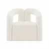 Manhattan Comfort Modern Darian Chenille Accent Chair Cream Front - Manhattan Comfort Modern Darian Chenille Accent Chair Cream Front