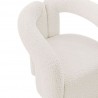 Manhattan Comfort Modern Darian Chenille Accent Chair Cream Half