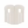 Manhattan Comfort Modern Darian Chenille Accent Chair Cream Back - Manhattan Comfort Modern Darian Chenille Accent Chair Cream Back