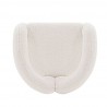 Manhattan Comfort Modern Darian Chenille Accent Chair Cream Top