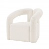 Manhattan Comfort Modern Darian Chenille Accent Chair Cream Side