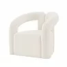 Manhattan Comfort Modern Darian Chenille Accent Chair Cream Side - Manhattan Comfort Modern Darian Chenille Accent Chair Cream Side