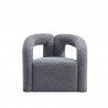 Manhattan Comfort Modern Darian Chenille Accent Chair Grey Front