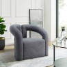 Manhattan Comfort Modern Darian Chenille Accent Chair Grey
