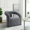 Manhattan Comfort Modern Darian Chenille Accent Chair Grey - Manhattan Comfort Modern Darian Chenille Accent Chair Grey