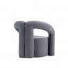 Manhattan Comfort Modern Darian Chenille Accent Chair Grey Back
