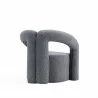 Manhattan Comfort Modern Darian Chenille Accent Chair Grey Back - Manhattan Comfort Modern Darian Chenille Accent Chair Grey Back