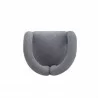 Manhattan Comfort Modern Darian Chenille Accent Chair Grey Top - Manhattan Comfort Modern Darian Chenille Accent Chair Grey Top