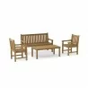 Anderson Teak Classic Bench with 2 Dining Armchair and Rectangular Coffee Table-3 - Anderson Teak Classic Bench with 2 Dining Armchair and Rectangular Coffee Table-3