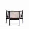 Manhattan Comfort Versailles Accent Chair in Black, Natural Cane and Cream Back - Manhattan Comfort Versailles Accent Chair in Black, Natural Cane and Cream Back