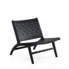 Manhattan Comfort Maintenon Leatherette Accent Chair in Black - Manhattan Comfort Maintenon Leatherette Accent Chair in Black