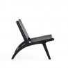 Manhattan Comfort Maintenon Leatherette Accent Chair in Black Side