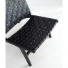 Manhattan Comfort Maintenon Leatherette Accent Chair in Black
