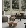 Manhattan Comfort Hamlet Accent Chair in Black and Natural Cane - Manhattan Comfort Hamlet Accent Chair in Black and Natural Cane