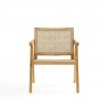 Manhattan Comfort Hamlet Accent Chair in Nature Cane Front