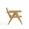 Manhattan Comfort Hamlet Accent Chair in Nature Cane Side - Manhattan Comfort Hamlet Accent Chair in Nature Cane Side