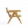 Manhattan Comfort Hamlet Accent Chair in Nature Cane Side