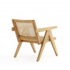 Manhattan Comfort Hamlet Accent Chair in Nature Cane Side