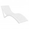 Compamia Slim Pool Chaise Sun Lounger White, Taupe- Set of Two